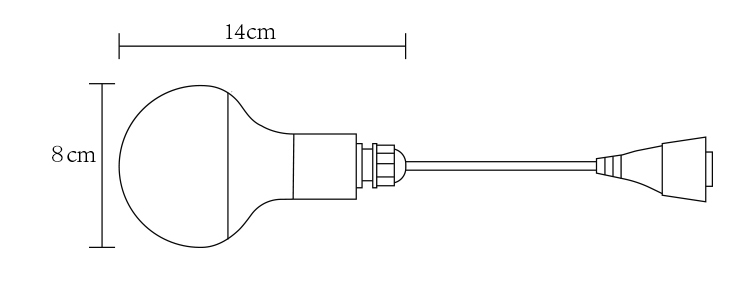 80mm RGB Pixel Bulb Light, DC 24V