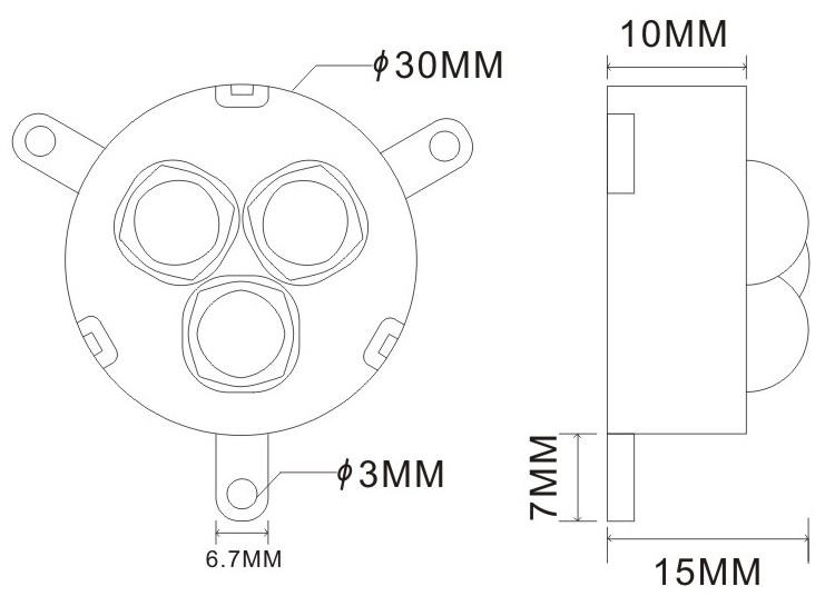 Programmable 30MM RGB Pixel LED Light 20 Strands