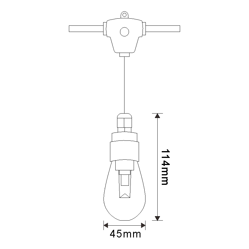 Outdoor Garden/Patio/Terrace Smart Colorful RGB LED Festoon String Bulb Lights Waterproof S14 Festoon LED String Light