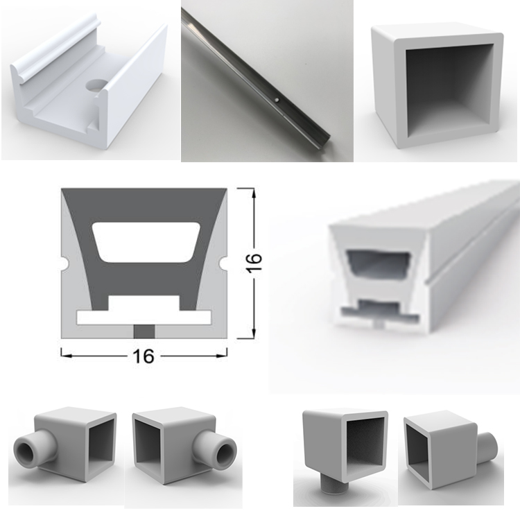 Top View LED Neon Strip Light 16 x 16mm