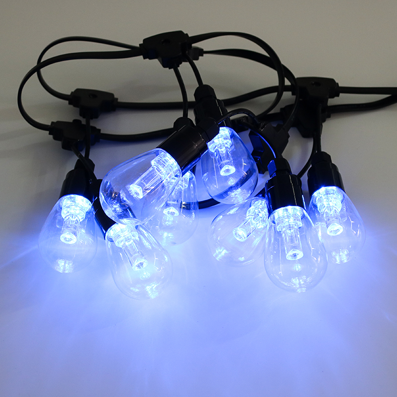 Outdoor Garden/Patio/Terrace Smart Colorful RGB LED Festoon String Bulb Lights Waterproof S14 Festoon LED String Light