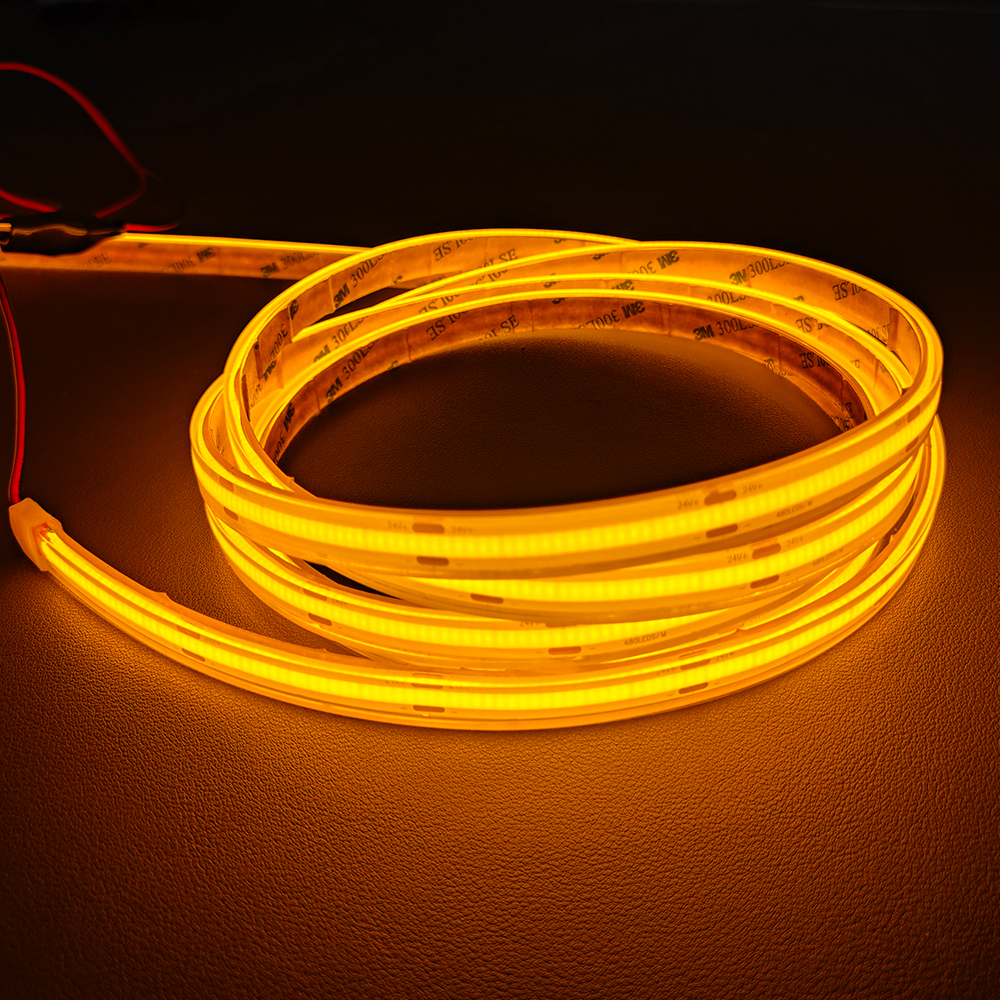 COB Orange Color LED Strip Light 480LEDs/m